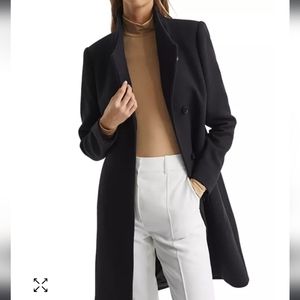 Reiss Wool Blend Mid-Length Coat